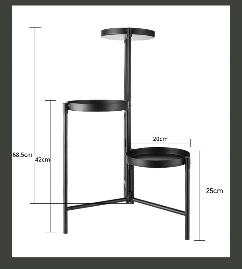 Nordic Multi-Tier Metal Plant Stand & Floor Display Shelf for Living Room
