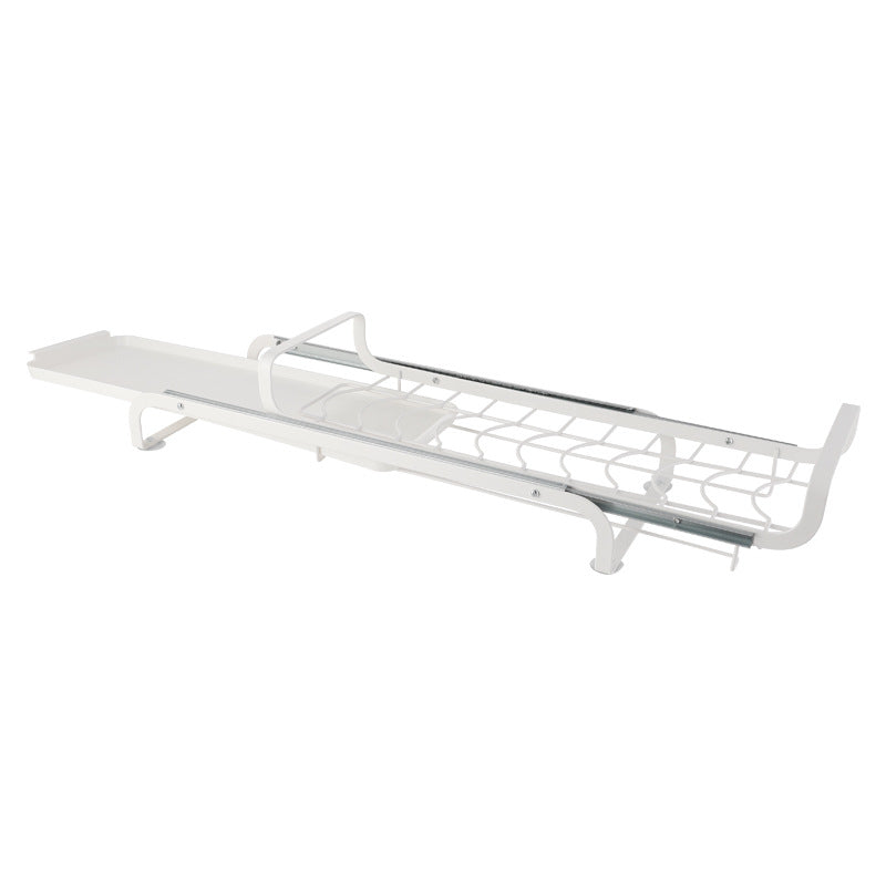 Pull-Out Sliding Cabinet Drawer Organizer & Under-Sink Dish Drying Rack