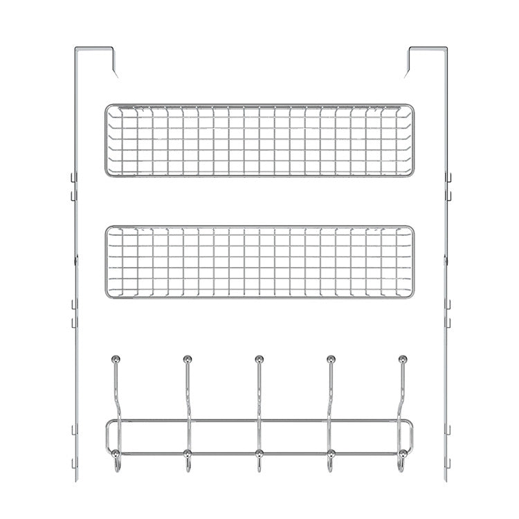 Heavy Duty Over-the-Door Coat & Hat Hanging Rack with Multi Hooks
