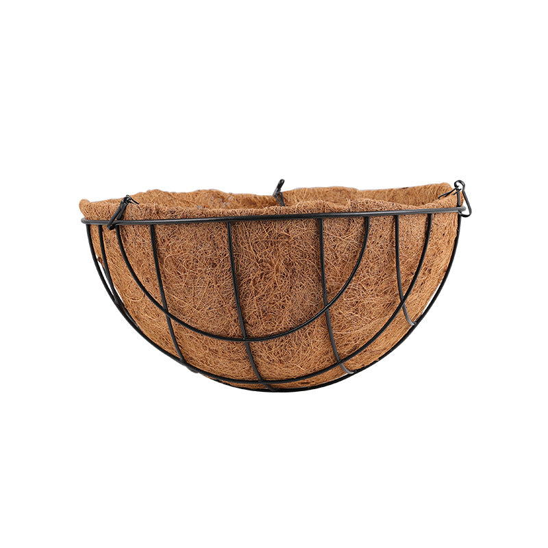 Coconut Coir Liner Hanging Basket Planter with Heavy-Duty Iron Chain