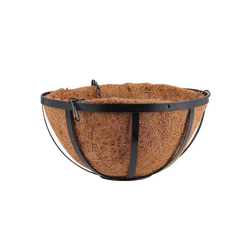 Coconut Coir Liner Hanging Basket Planter with Heavy-Duty Iron Chain