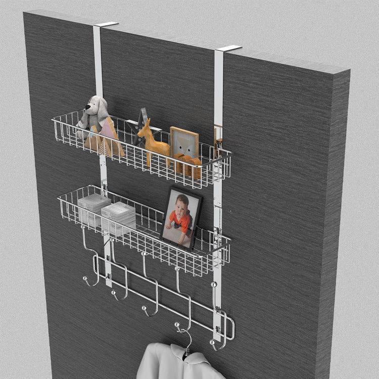 Heavy Duty Over-the-Door Coat & Hat Hanging Rack with Multi Hooks