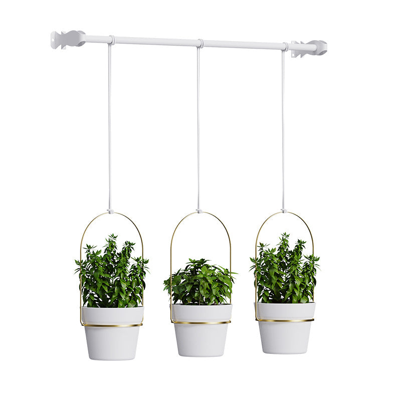 Detachable Chain Hanging Metal Planter & Wall Basket for Succulents