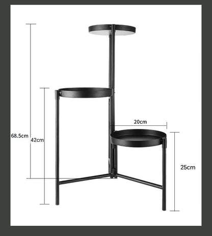Nordic Multi-Tier Metal Plant Stand & Floor Display Shelf for Living Room