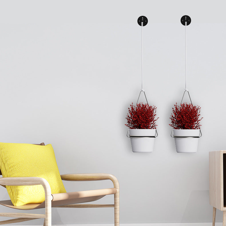 Detachable Wall Hanging Flower Pot & Basket Set for Home Greenery