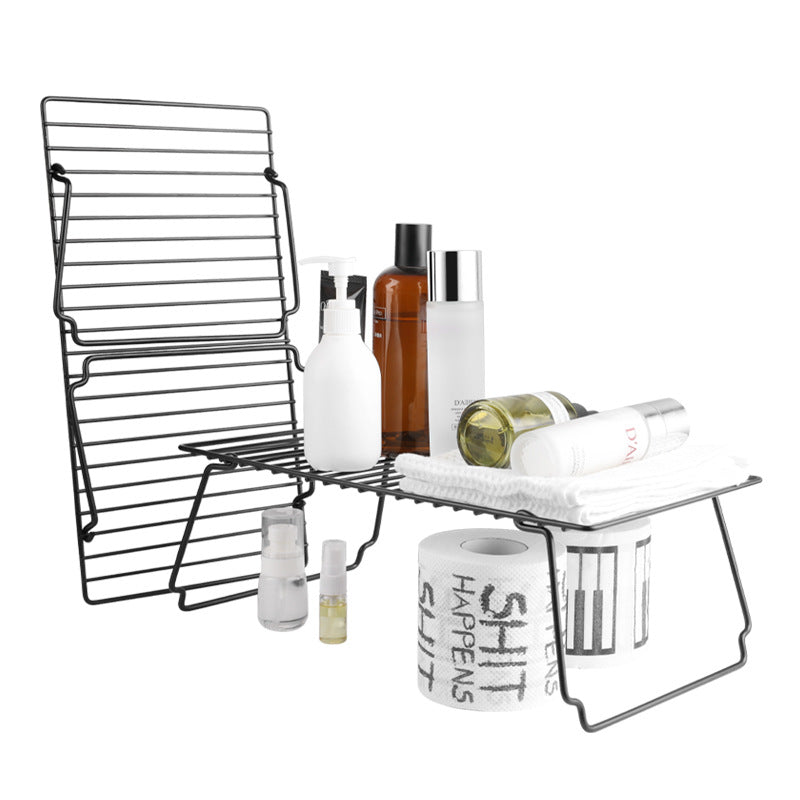 Foldable Multi-Purpose Countertop Organizer Rack for Kitchen & Camping