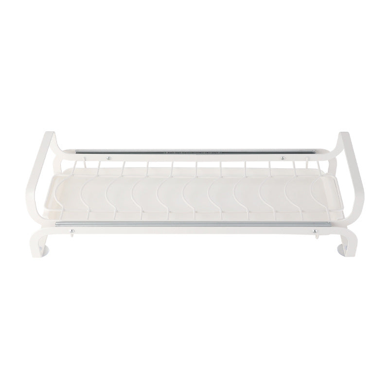 Pull-Out Sliding Cabinet Drawer Organizer & Under-Sink Dish Drying Rack