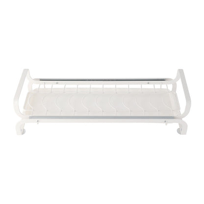 Pull-Out Sliding Cabinet Drawer Organizer & Under-Sink Dish Drying Rack