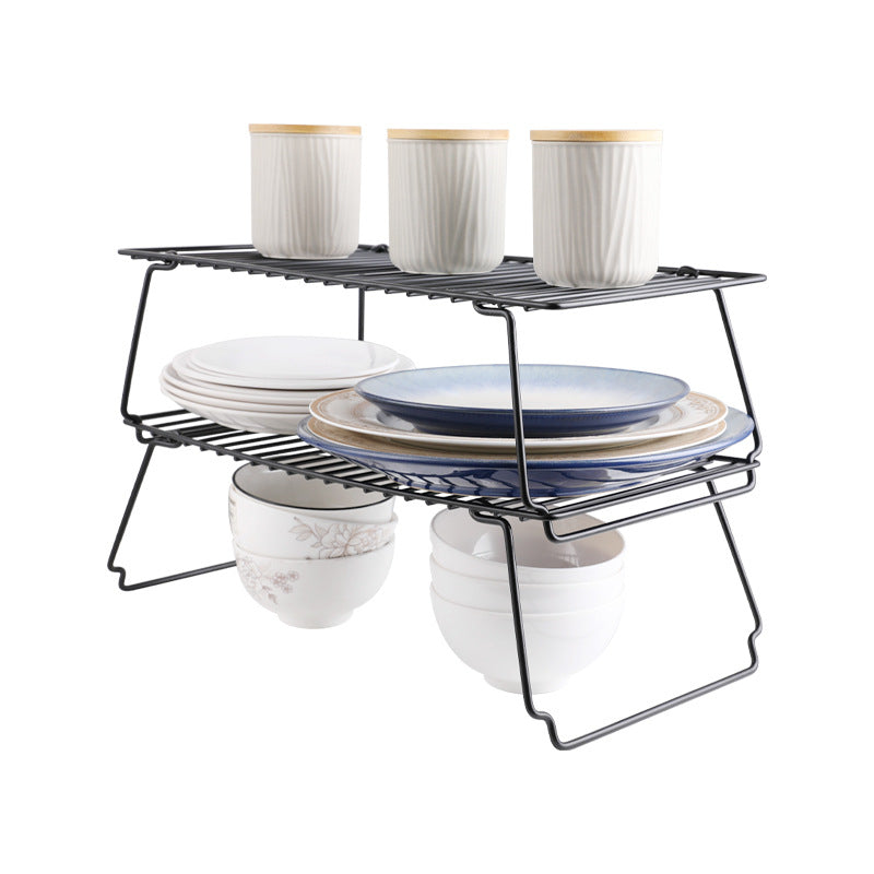 Foldable Multi-Purpose Countertop Organizer Rack for Kitchen & Camping