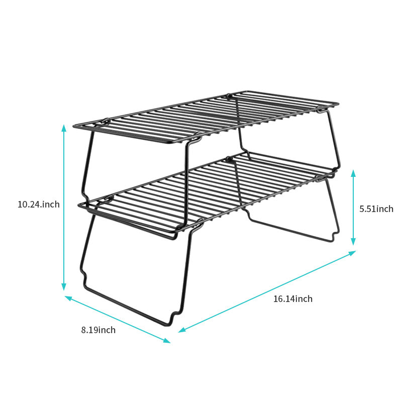 Foldable Multi-Purpose Countertop Organizer Rack for Kitchen & Camping