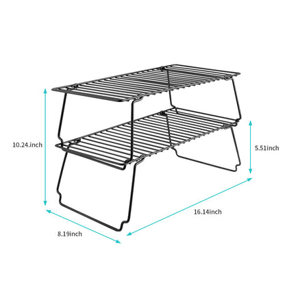 Foldable Multi-Purpose Countertop Organizer Rack for Kitchen & Camping