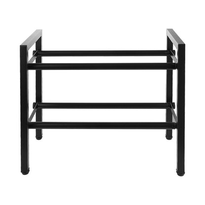 Expandable 2-Tier Metal Shoe Rack Foldable Entryway Storage Organizer