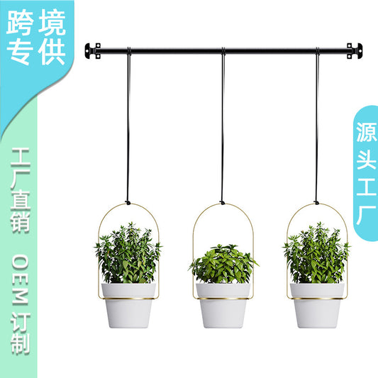 Detachable Chain Hanging Metal Planter & Wall Basket for Succulents
