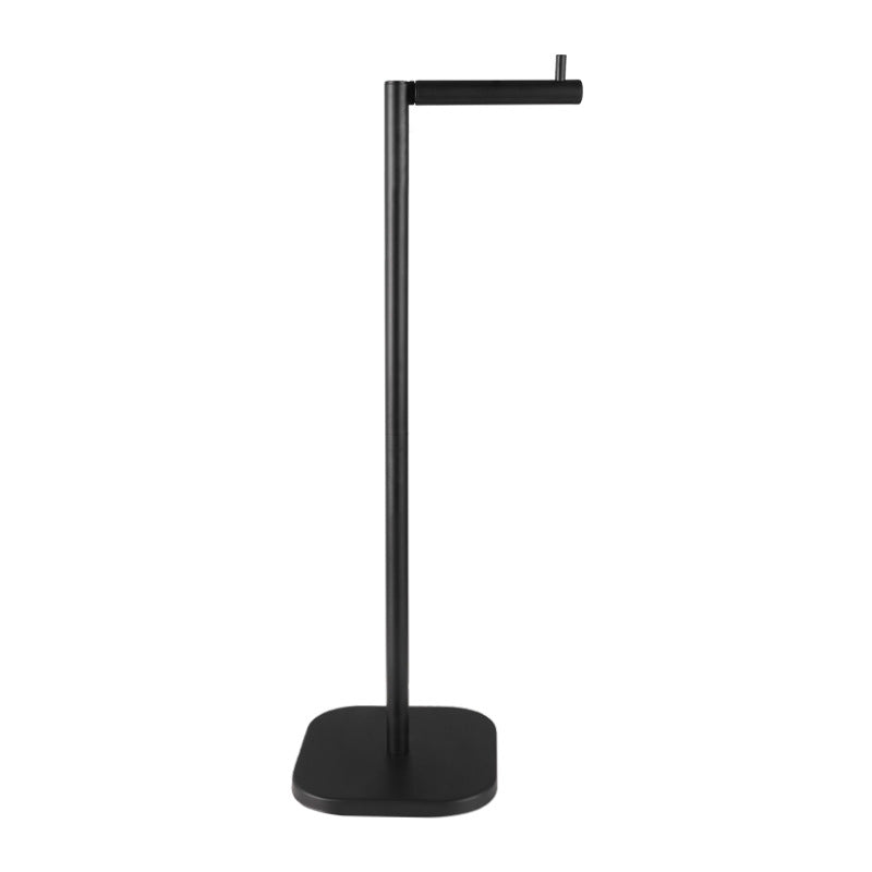 Freestanding Stainless Steel Toilet Paper Roll Holder with Storage Shelf