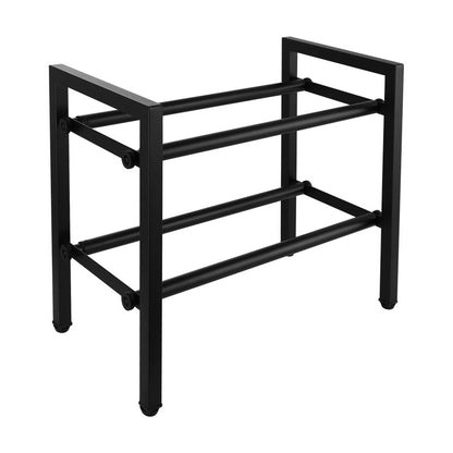 Expandable 2-Tier Metal Shoe Rack Foldable Entryway Storage Organizer