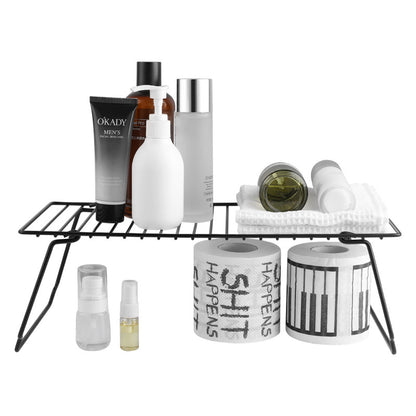 Foldable Multi-Purpose Countertop Organizer Rack for Kitchen & Camping